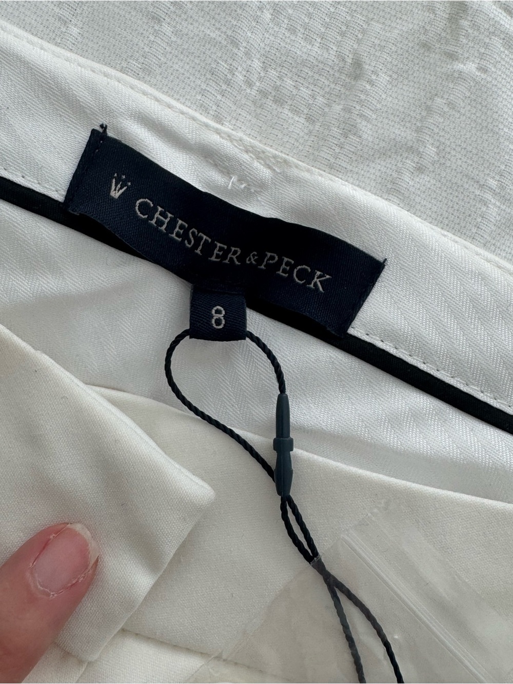 Women's White Silk Blend Slip Dress - Size 8